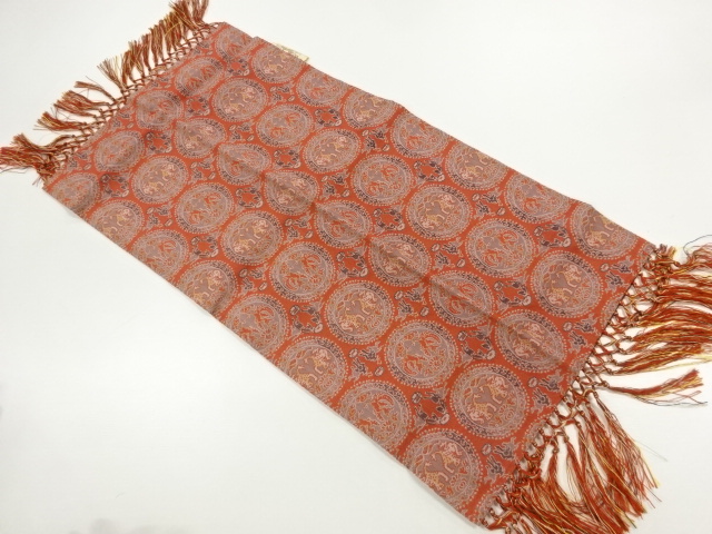 JAPANESE KIMONO / TABLE CLOTH / WOVEN TRADITIONAL PATTERN